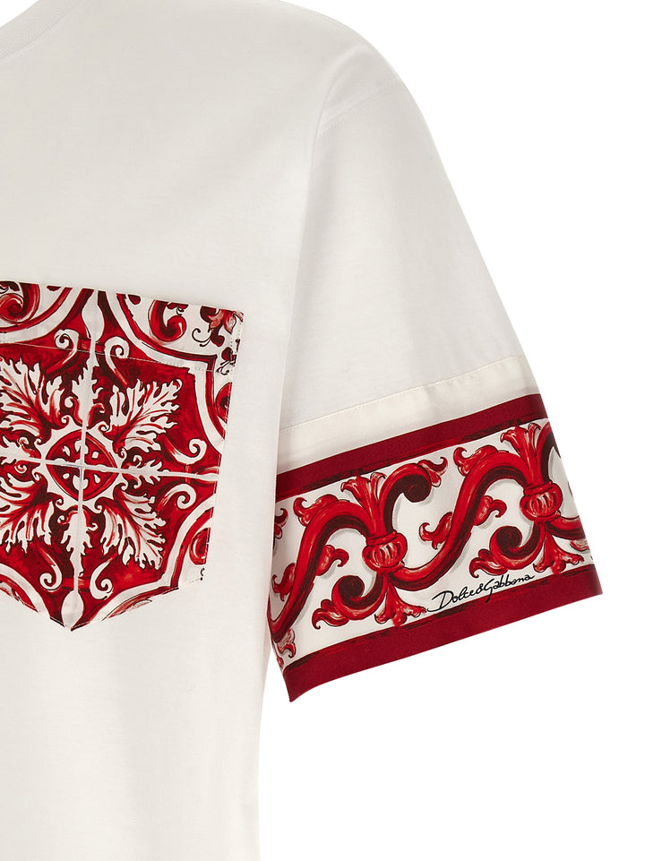 Dolce & Gabbana Maiolica T-shirt - Red | c109818c6606d3404e3926459bf6f8d154642ba5