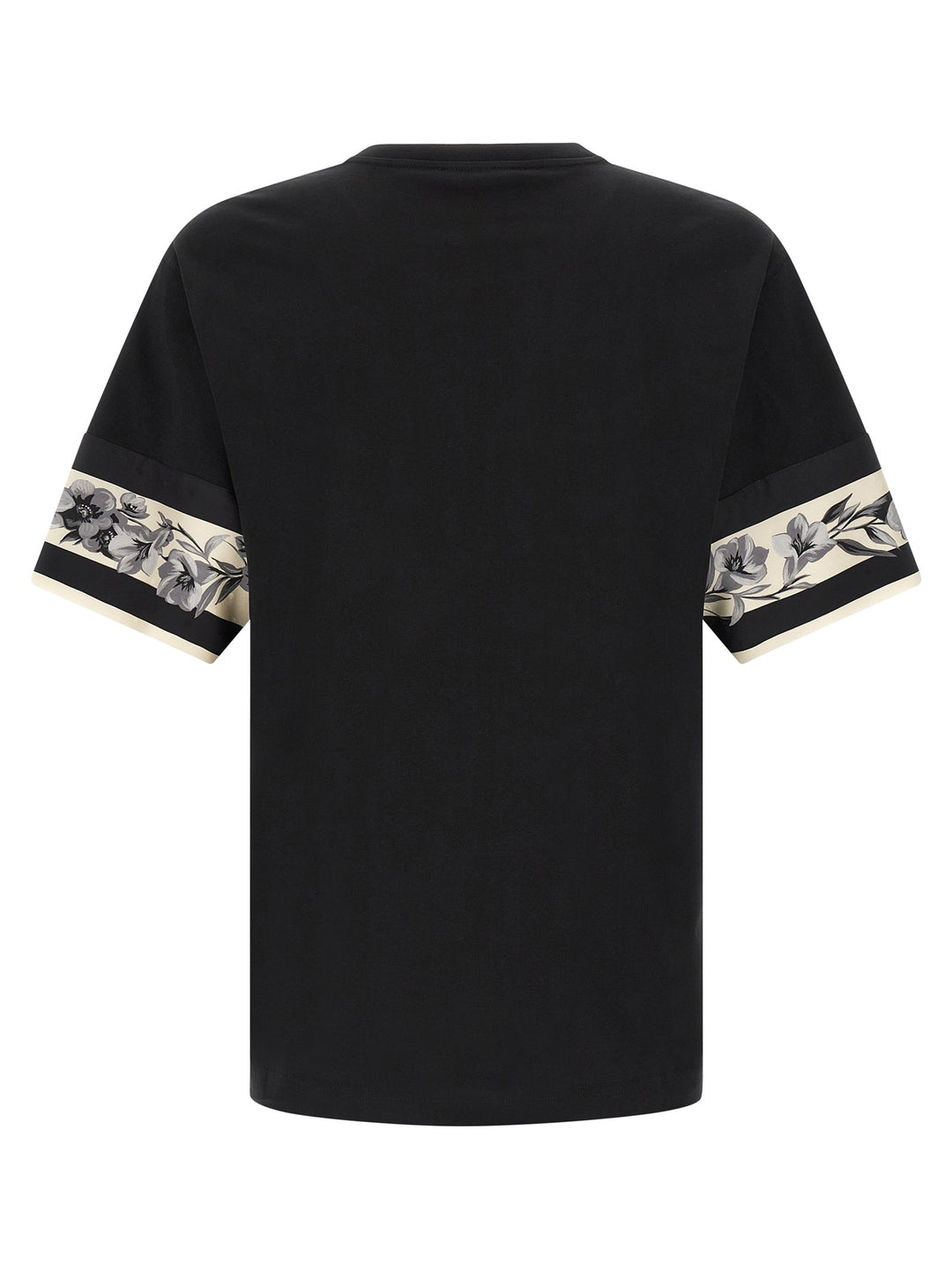 Dolce & Gabbana Silk Detail T-shirt - Black | f999ff316f806a68f140849352f16566615c35eb