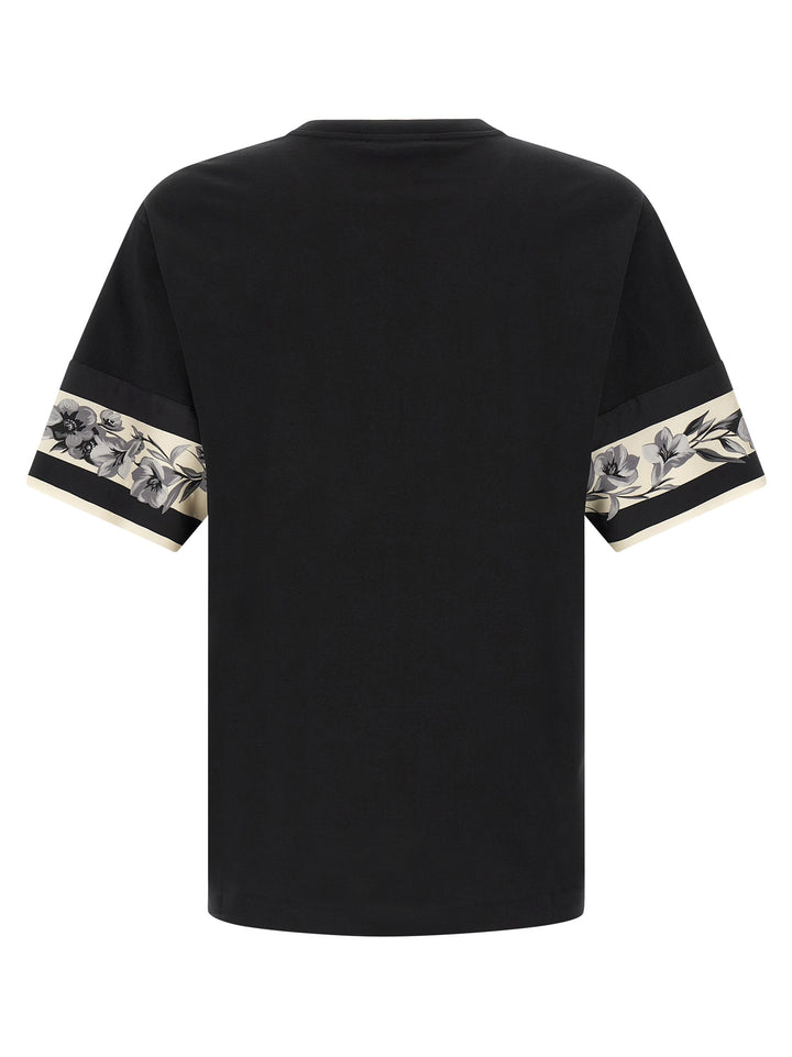 Dolce & Gabbana Silk Detail T-shirt - Black | f999ff316f806a68f140849352f16566615c35eb