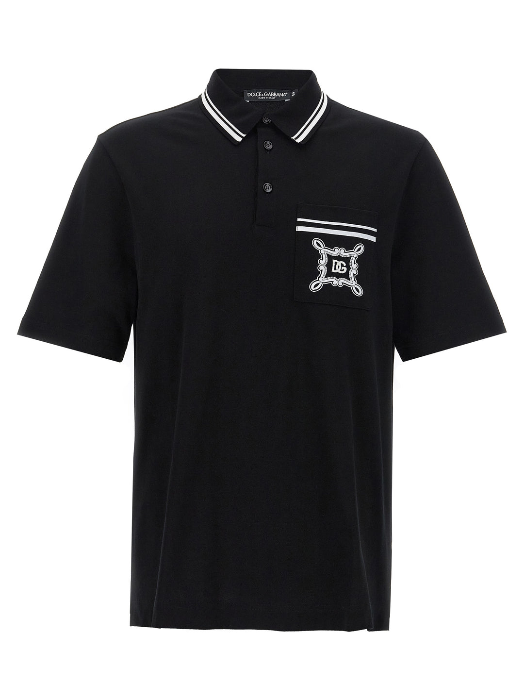 Logo Embroidery  Shirt Polo Black