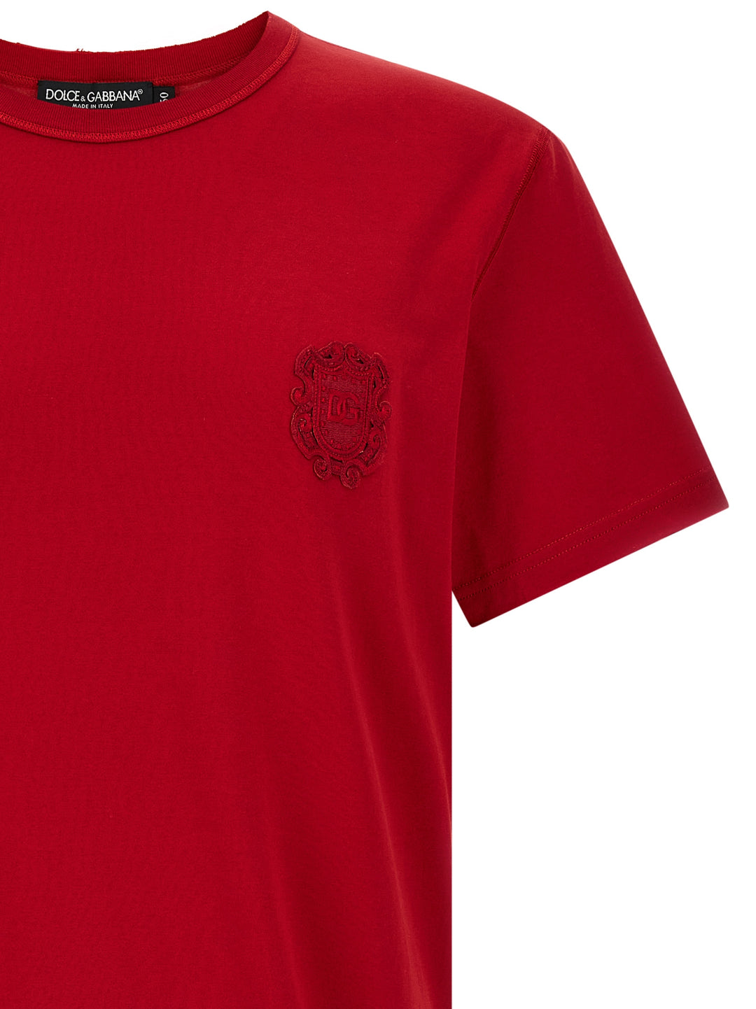 Dolce & Gabbana Tone-On-Tone Patch T-shirt - Red | 74141cdf254069880fb8b8363df64ebe4d30cf38