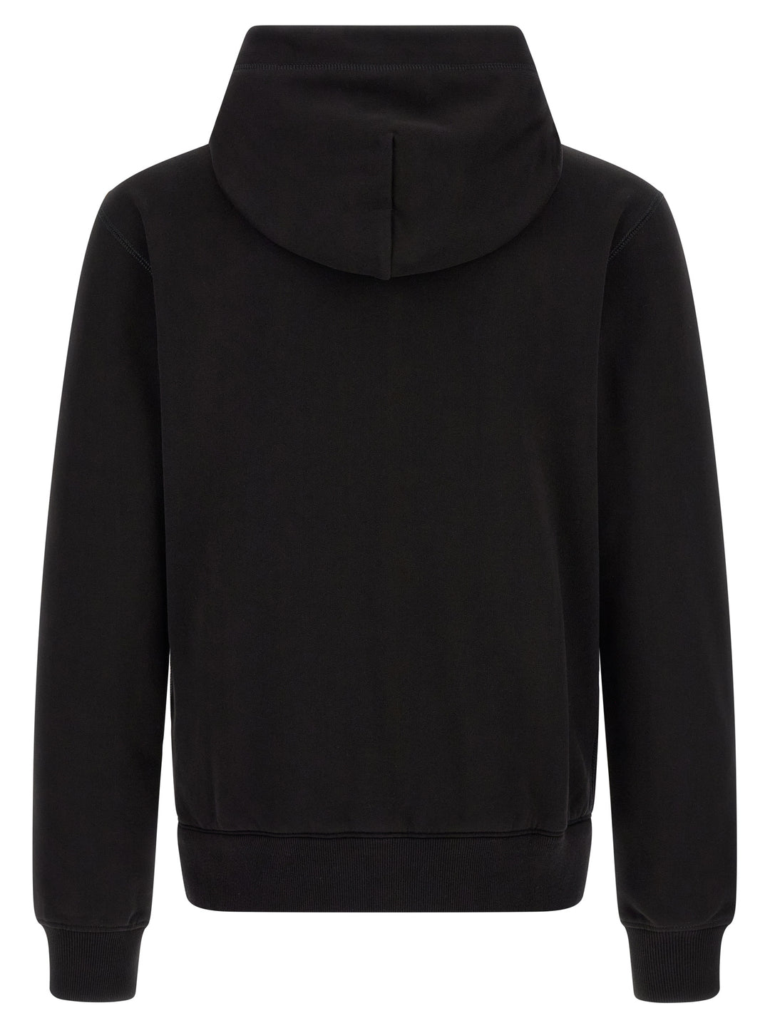 Dolce & Gabbana Logo Plaque Hoodie Sweatshirt - Black | ad88b140f384a0146c8ece924f90657f5106f207