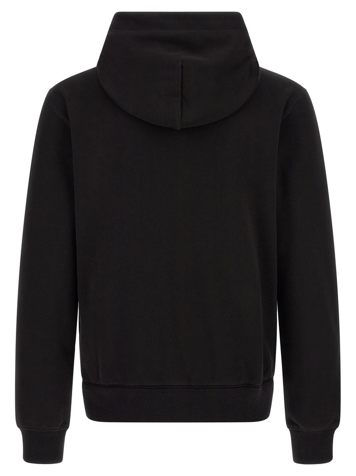 Dolce & Gabbana Logo Plaque Hoodie Sweatshirt - Black | ad88b140f384a0146c8ece924f90657f5106f207