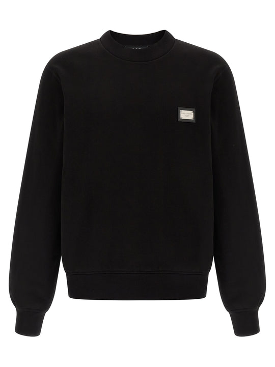 Logo Plate Sweatshirt Black