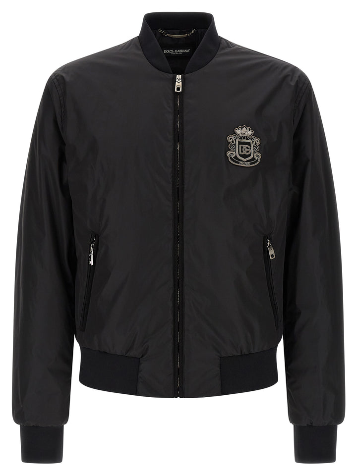 Dolce & Gabbana Dg Puffer Jackets - Black | 5fc3988363579d115391fc5b70339e1b048fdf9d