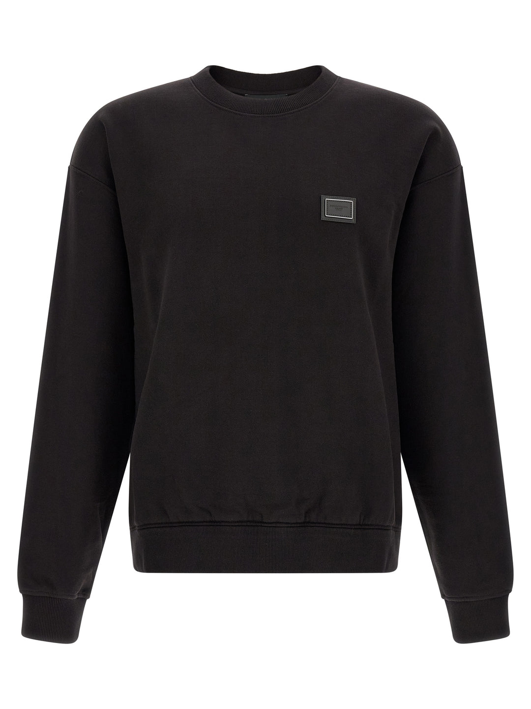 Dolce & Gabbana Logo Plaque Sweatshirt - Black | ad3134dc0ff29a7d7bdd50aa257f53bcfe3cdd67