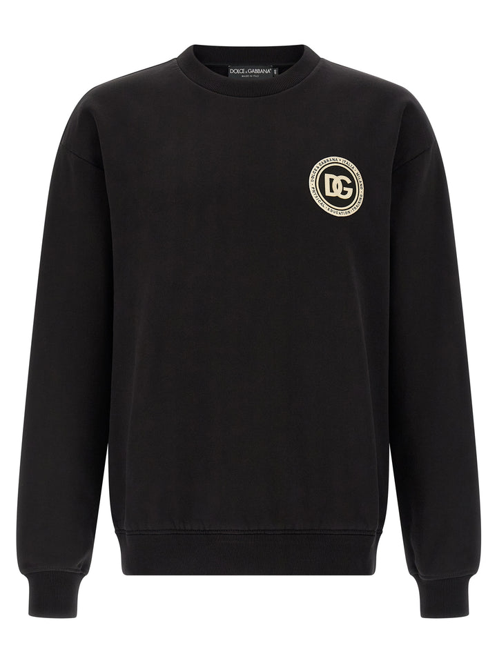 Dolce & Gabbana Dg Sweatshirt - Black | 6cb13e2f8d6c4fb3c14a86e20d0cd2595aabdaea