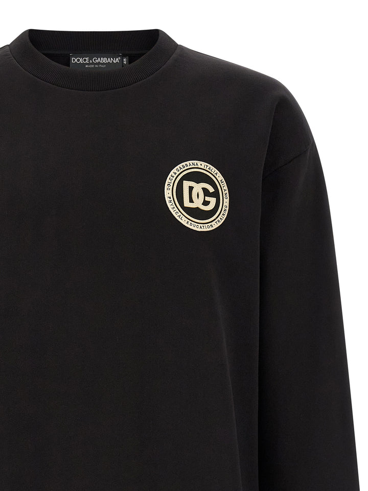 Dolce & Gabbana Dg Sweatshirt - Black | 03a2fcf881b37774302c3c418cb5b4bb4e12b248