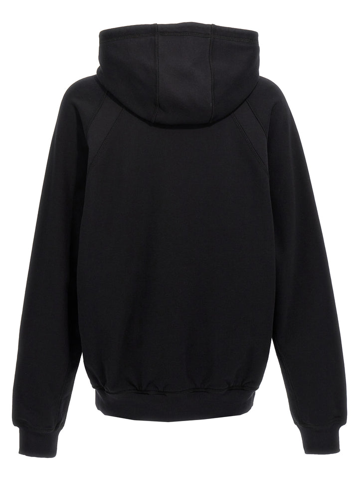 Logo Print Hoodie Sweatshirt Black