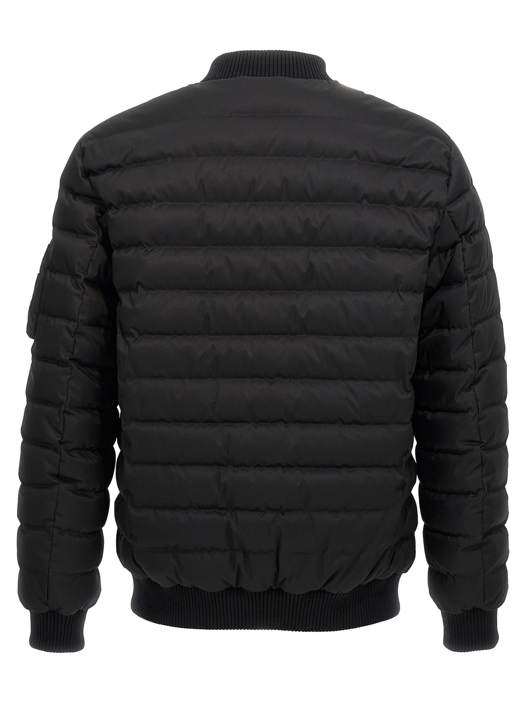 Padded Bomber Jacket Casual Jackets, Parka Black