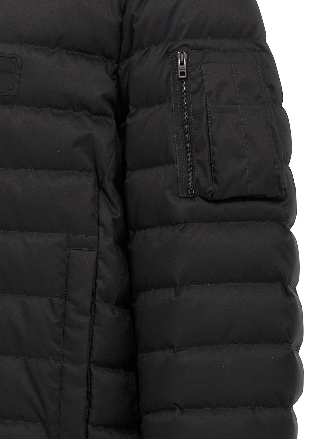 Padded Bomber Jacket Casual Jackets, Parka Black