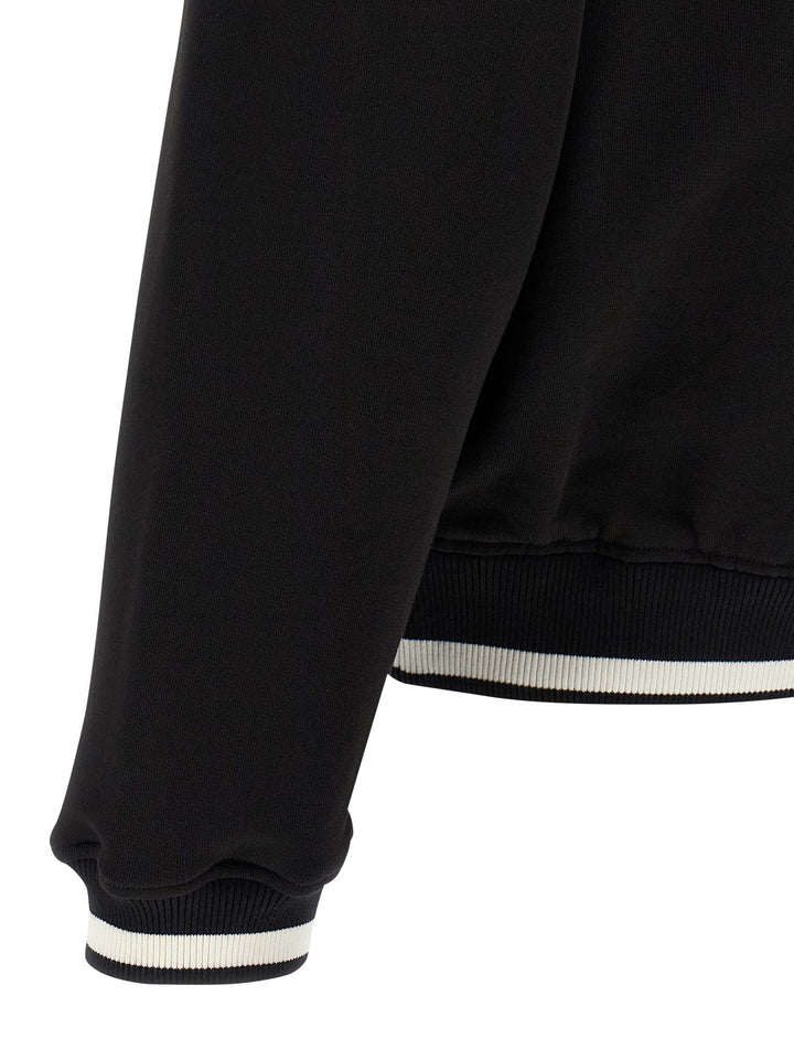 Dolce & Gabbana Logo Embroidery Sweatshirt - White/Black | b80999f6004934f170633fed5c44e91d521ee838