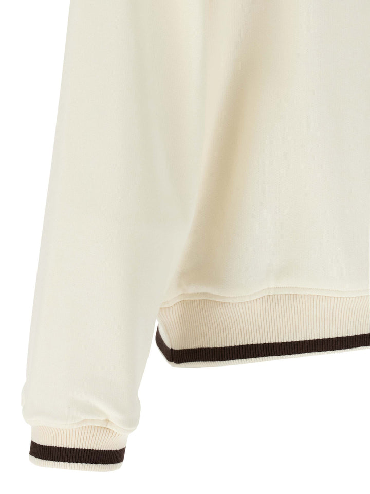 Dolce & Gabbana Logo Embroidery Hoodie Sweatshirt - White | 10fbeee8c68ef94d5561a71e931d2299d7152297