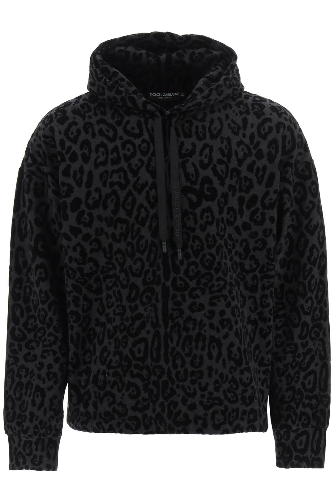 Flocked Leopard Hoodie