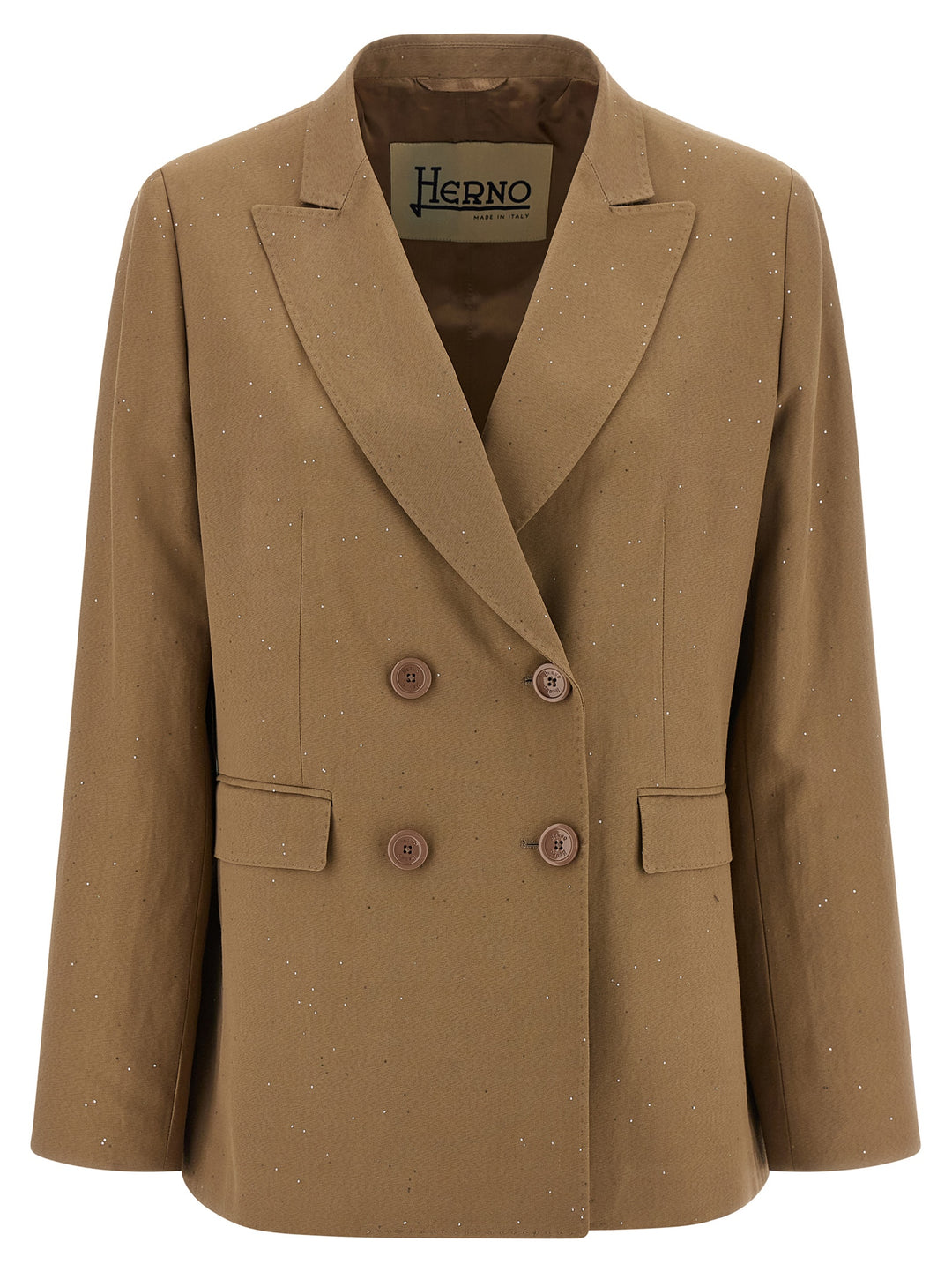 Herno Micro Sequin Blazer BlazerS - Beige | f148a91a5e772392248ec63dedd9cbb195d62546