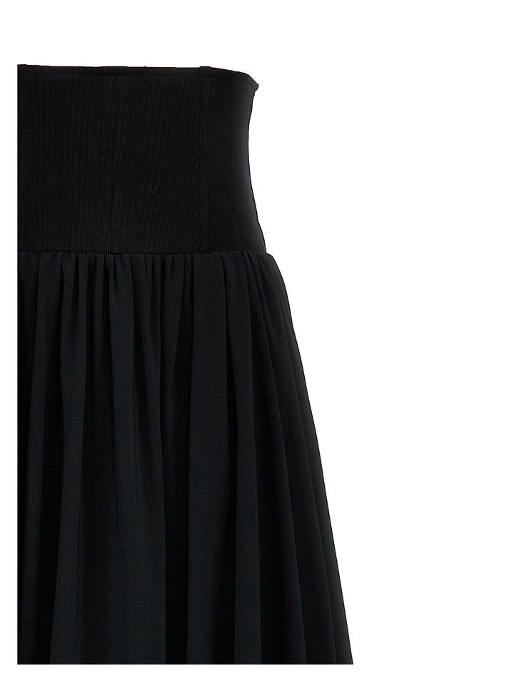 Long Corset Skirt Skirts Black