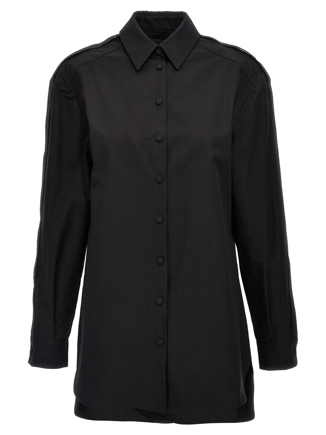 Cotton Shirt Shirt, Blouse Black