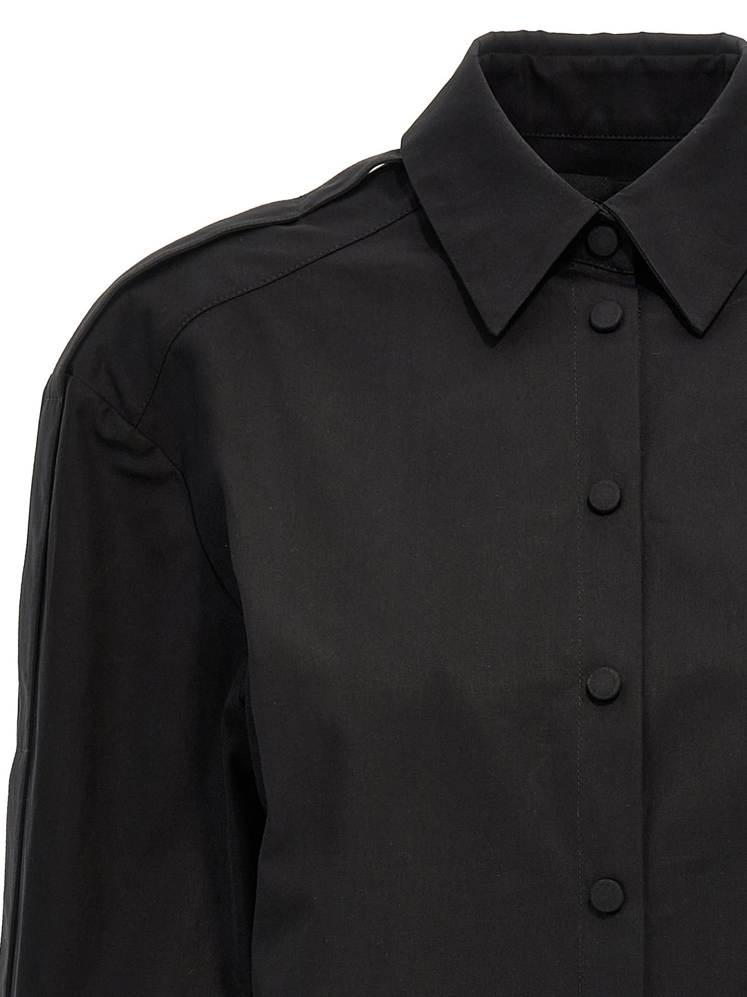 Cotton Shirt Shirt, Blouse Black