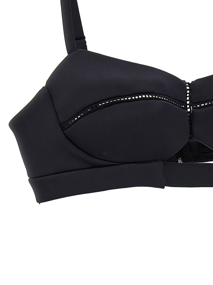 Scuba Bralette Top Tops Black