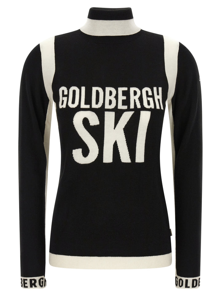 Goldbergh Noemi Sweaters and Cardigans - White/Black | 183a2bb1d81ca1f62ede4007a794f05e73432e02