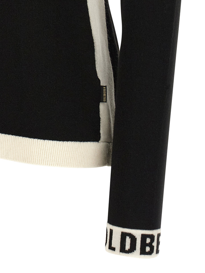 Goldbergh Noemi Sweaters and Cardigans - White/Black | ca3be48ebc18d6196620f37de82cfd356e3a1e51