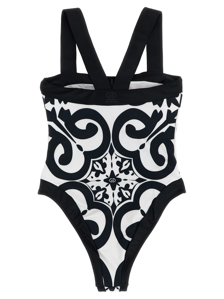 Goldbergh Costella Beachwear - White/Black | 1394e3bc855a3b570e812697ea38e7d36043a108