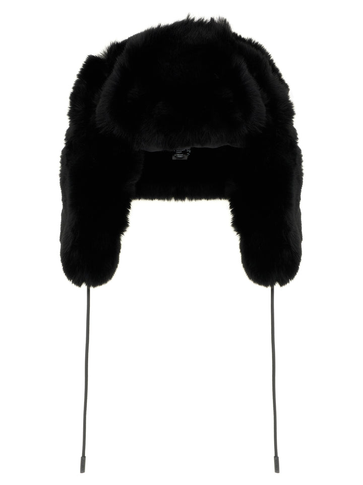 Goldbergh Cher Fluffy Aviator Hats - Black | 9a03953b145515d87ad136d646d906dfe3266107