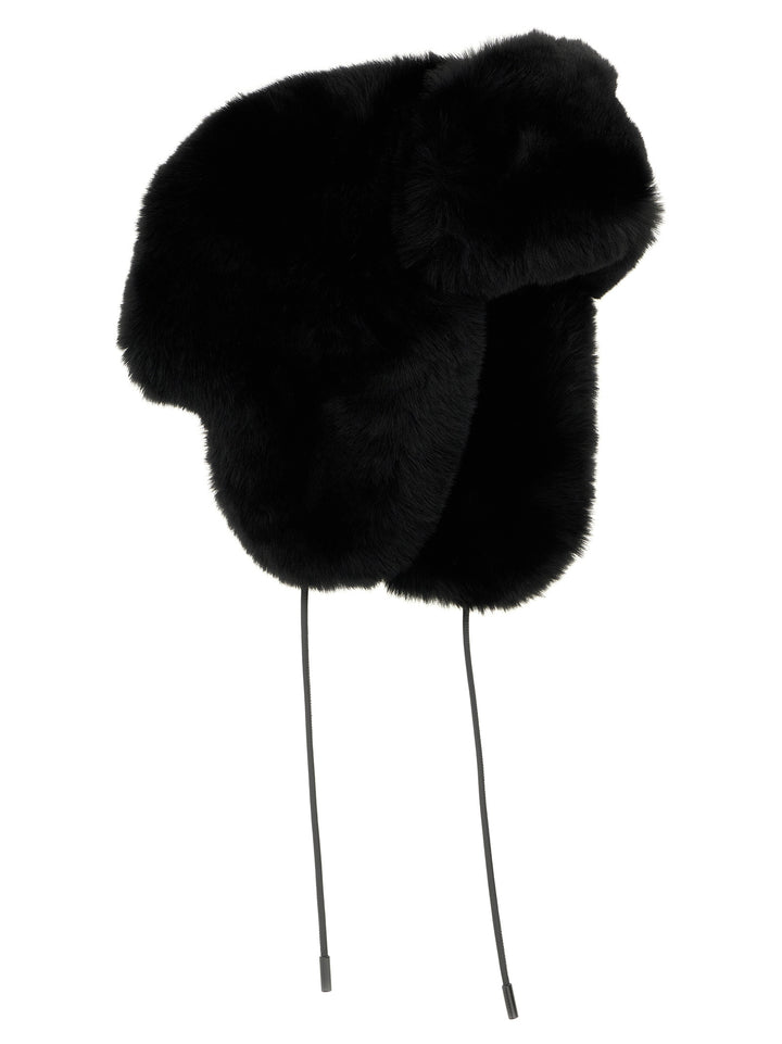 Goldbergh Cher Fluffy Aviator Hats - Black | dcf524b0396b72cc67a389806f29361be46c78e9