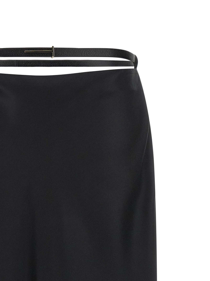 Tom Ford Skirt With Belt Skirts - Black | b6618a7982ed0814105e9e0e3533255c7039233e