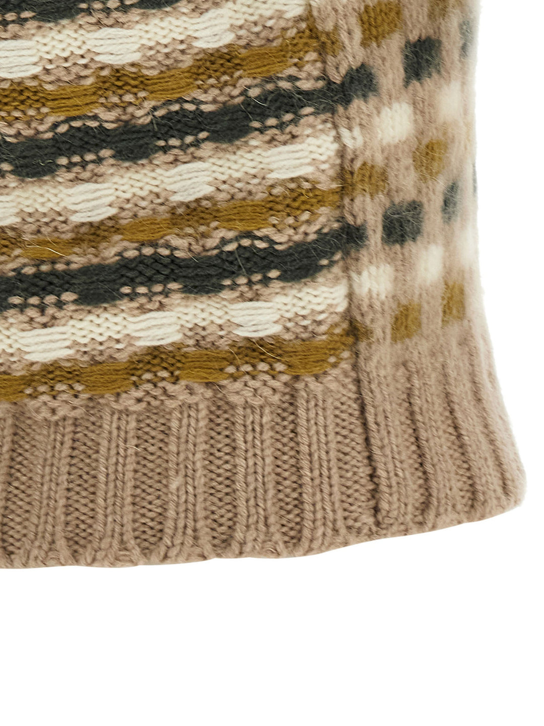 Marni Shetland Acquard Knit Vest Gilet - Beige | 49a246f1c5c2c0588d9188356a0bcee0b08d5ed2