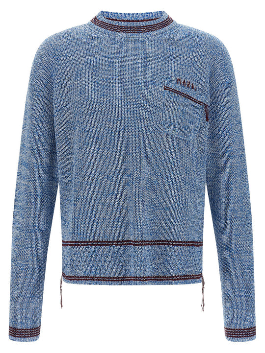 Marni Mending Sweaters And Cardigans Light Blue
