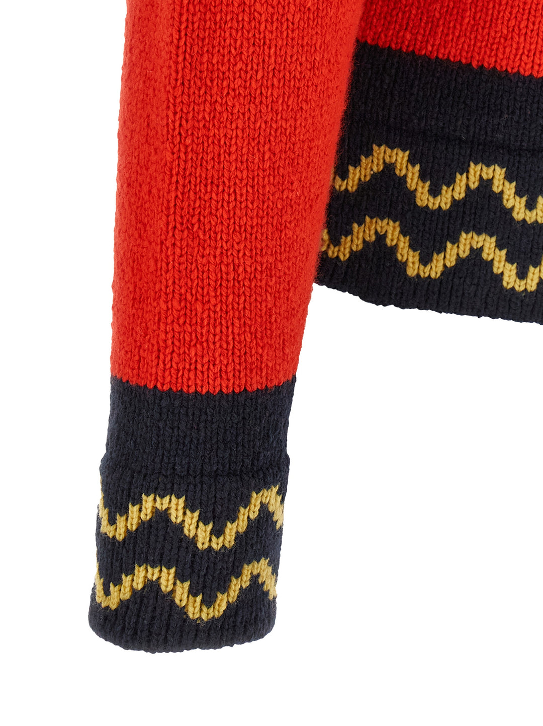Marni Geometric Intarsia Sweater Sweaters and Cardigans - Red | 21b7f2dcef7cab3458ed3aa1c3b01be40aa0cf16