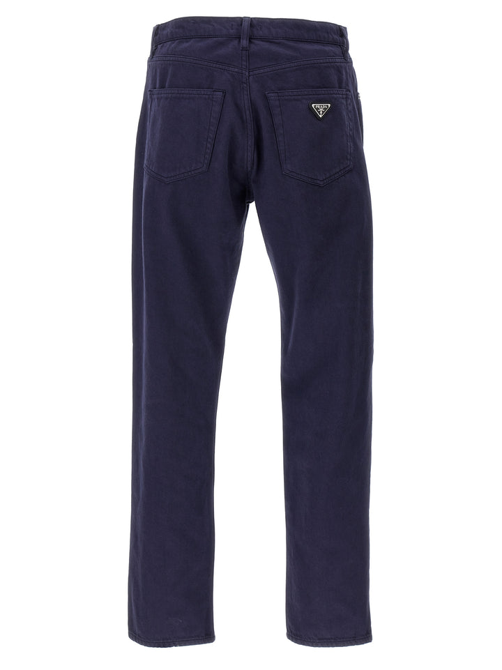 Prada Logo Jeans - Blue | 4e44c498cc687bba6849bfefc6550523a322dc84