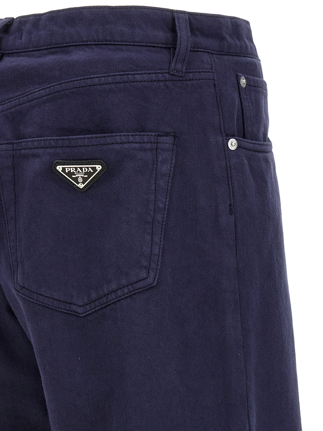 Prada Logo Jeans - Blue | b463418f921b54847e53bcca850b6d232e9412a5