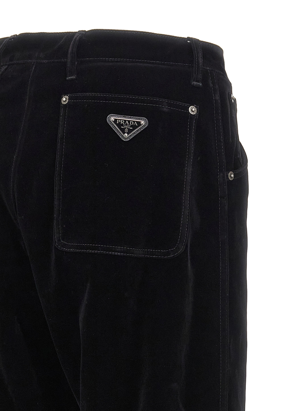 Prada Velvet Pants - Black | 69fa7bdba6f4ba1143ea6852f6f4a42c0f2bef5b