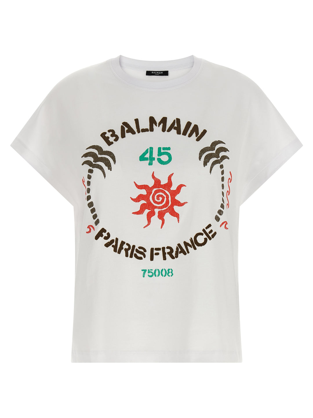 Balmain Club 45 T-shirt - White | c84570ab52d89a5cc67f627a4507c4360d463f66