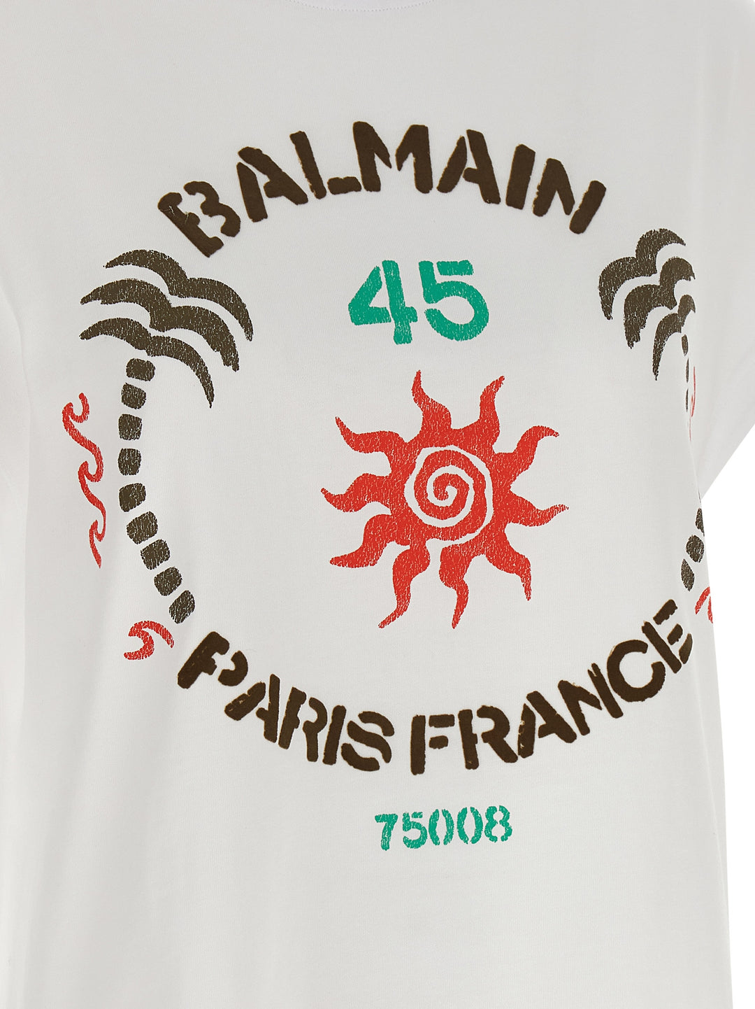 Balmain Club 45 T-shirt - White | 560d80962bb8d39dad131f15eaa0e0c1d89e234c