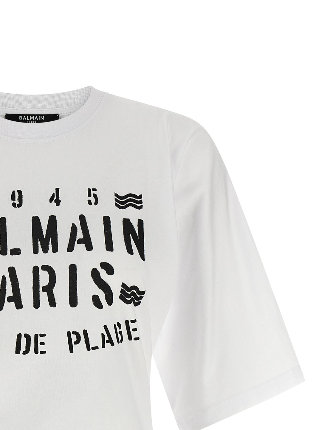 Balmain Balmain Club T-shirt - White/Black | 85a0b242c8a46d7d34a37ef89ba83dae749de6d5