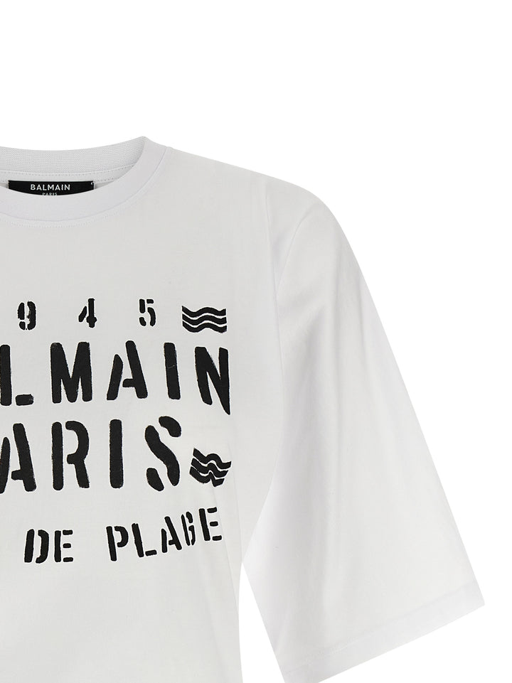Balmain Balmain Club T-shirt - White/Black | 85a0b242c8a46d7d34a37ef89ba83dae749de6d5