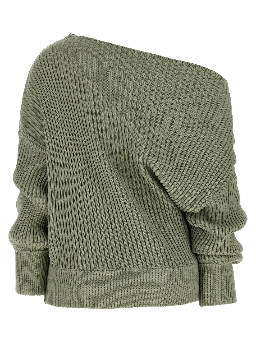 Balmain Draped Sweater Sweaters and Cardigans - Green | b7e1ae8198c1b101066dcc8f847b2bb4bf4d0bb6