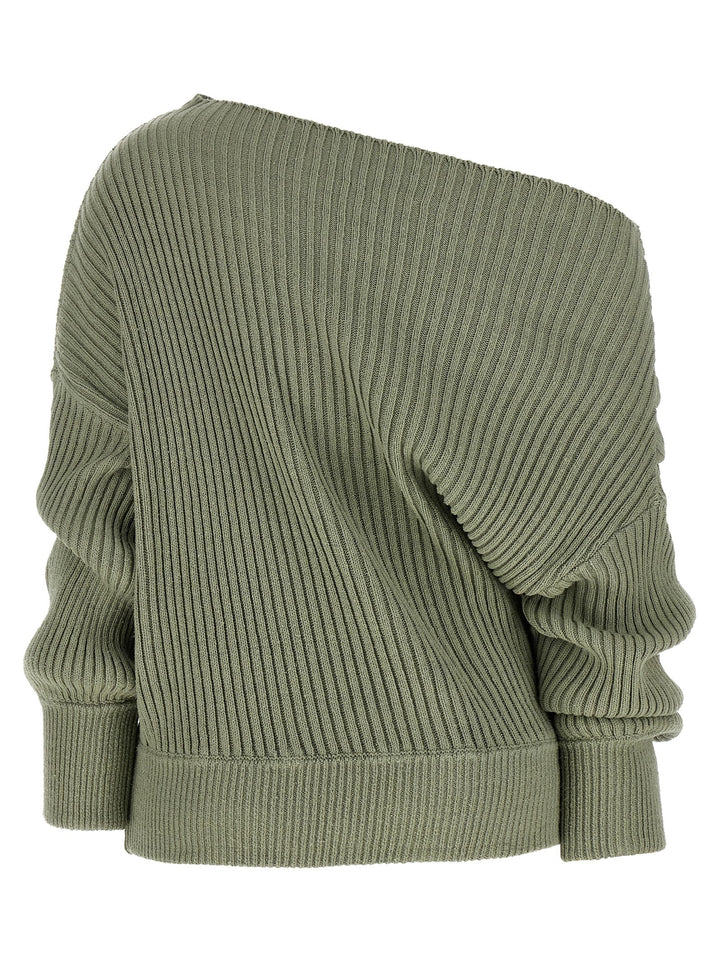 Balmain Draped Sweater Sweaters and Cardigans - Green | b7e1ae8198c1b101066dcc8f847b2bb4bf4d0bb6