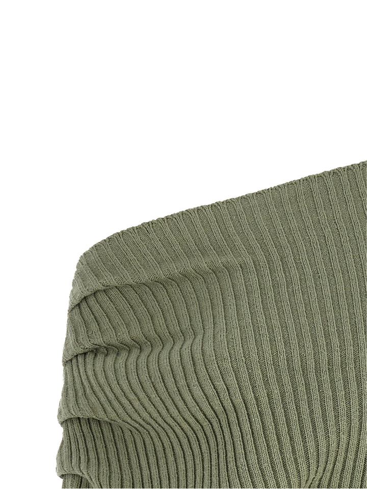 Balmain Draped Sweater Sweaters and Cardigans - Green | 083ef9f3cdf6f9290e11578d343bd857bdbb3a78