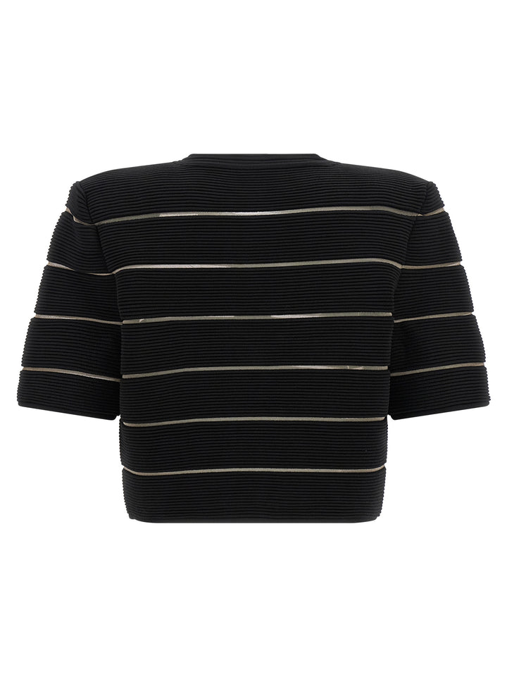 Balmain Cropped Cardigan Sweaters and Cardigans - Black | f70127e79cdff63de9003701ae79f633d9c51064