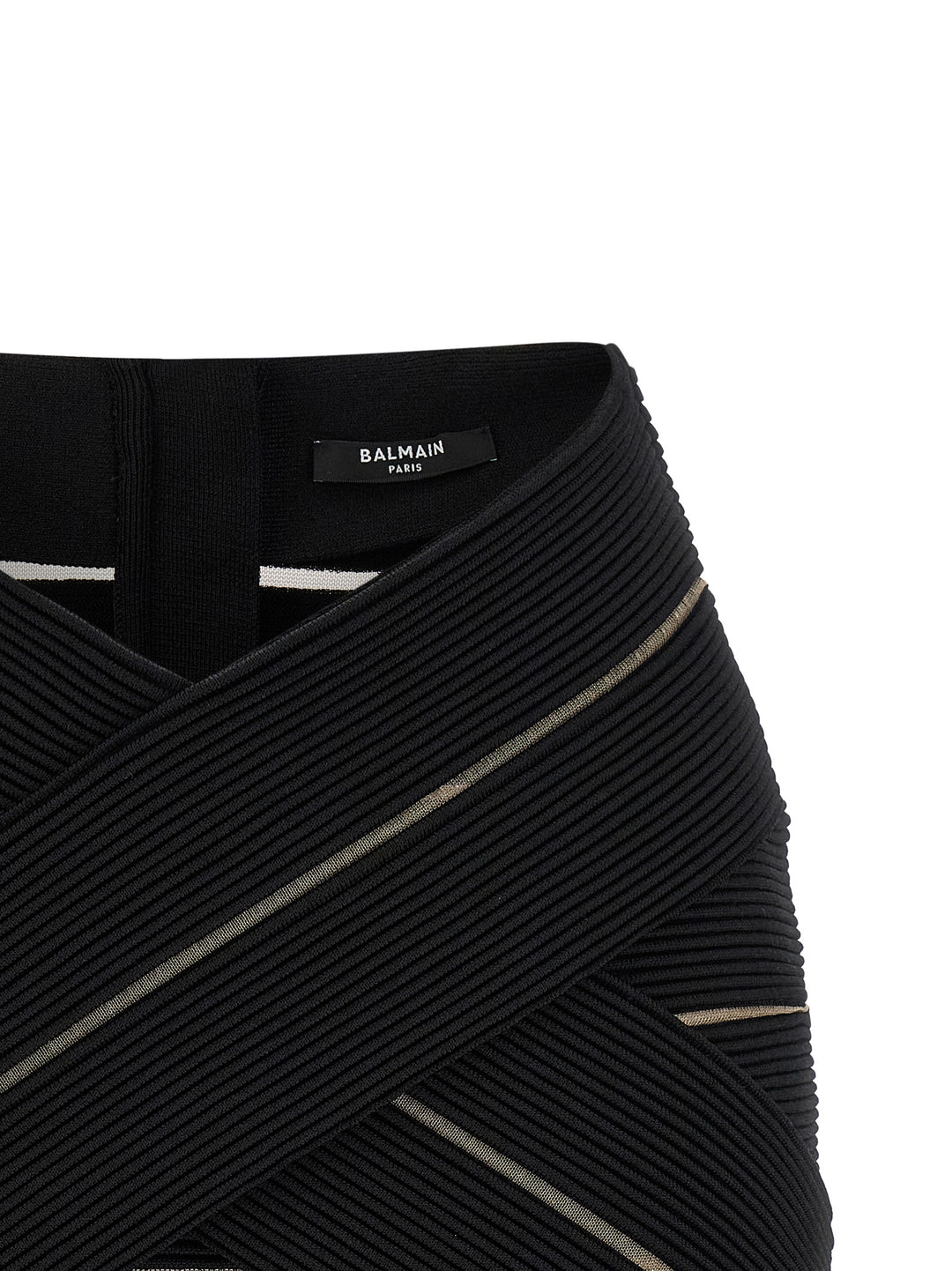 Balmain V-Shaped Waist Skirt Skirts - Black | 9c77d398ee7436a747f72906a2fe3cd7c438b052