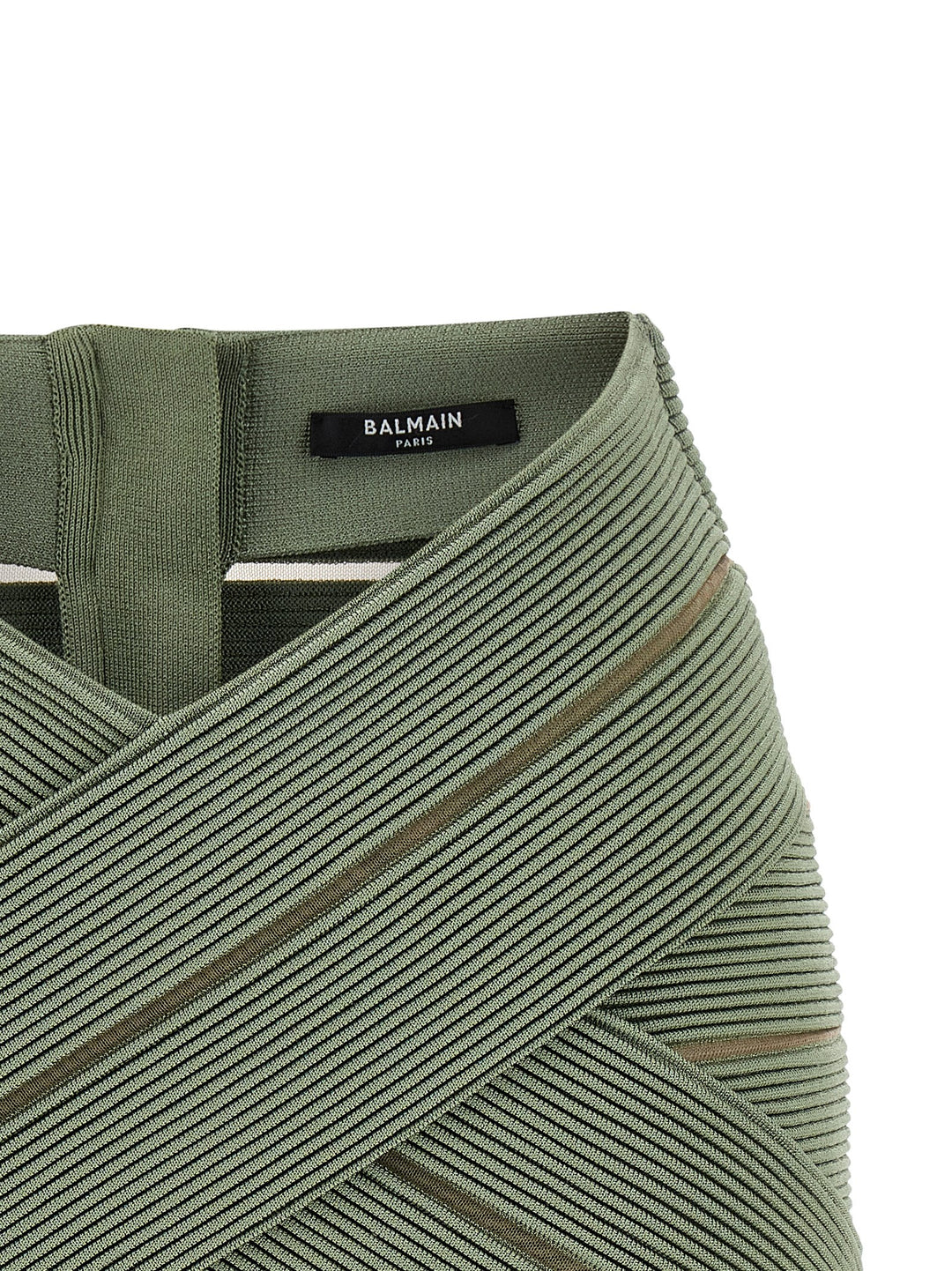Balmain V-Shaped Waist Skirt Skirts - Green | 58bbffc94db5a4bbbd9581e97bb7bcfdbe212c6e