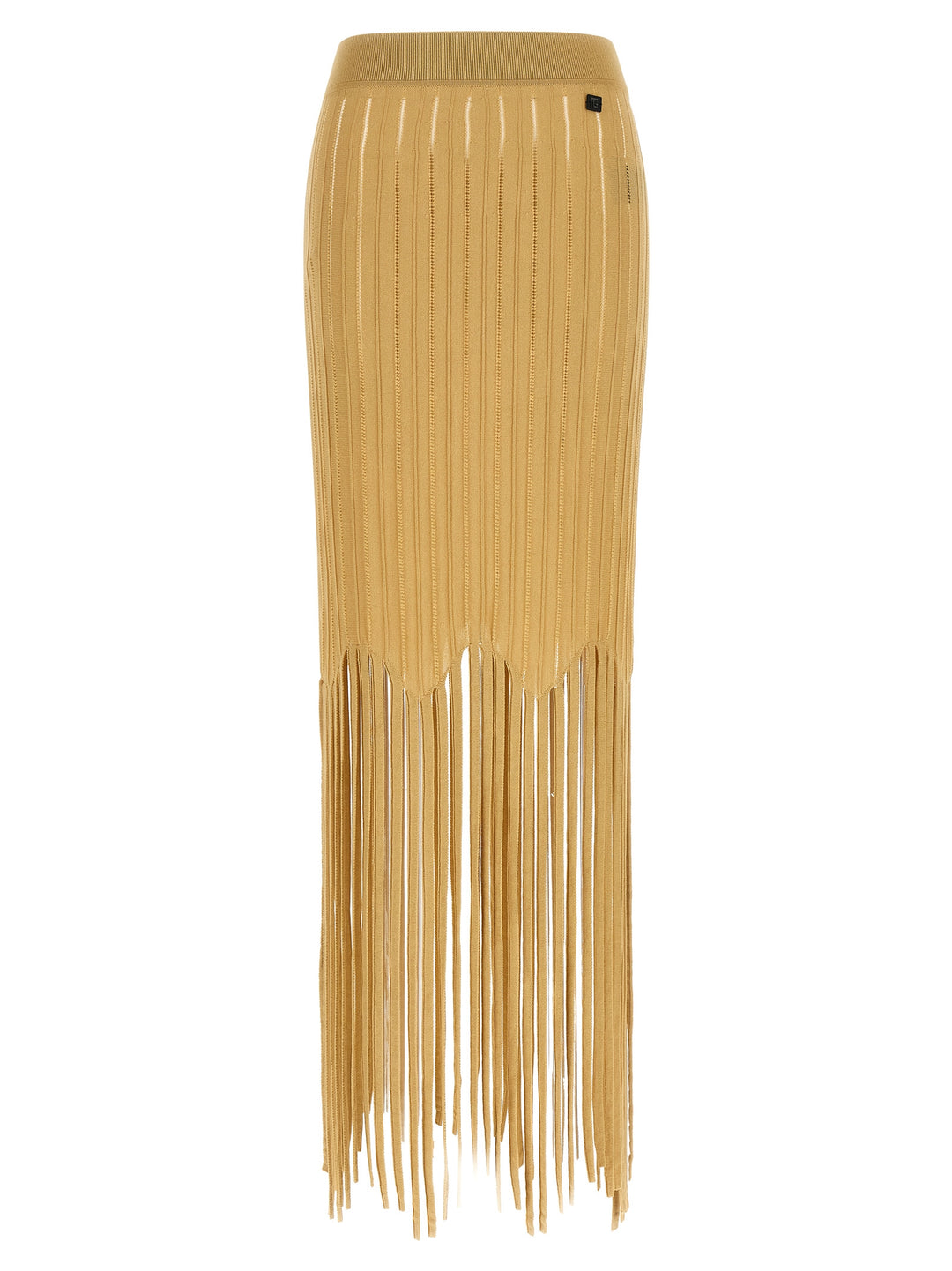 Balmain Fringed Skirt Skirts - Beige | 5ff42b081dfe51fb6ed6f7d578ac3aad570cecc6