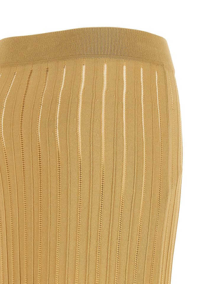 Balmain Fringed Skirt Skirts - Beige | b09c876ba52b1f9717f539a090966d4d9d332cd9