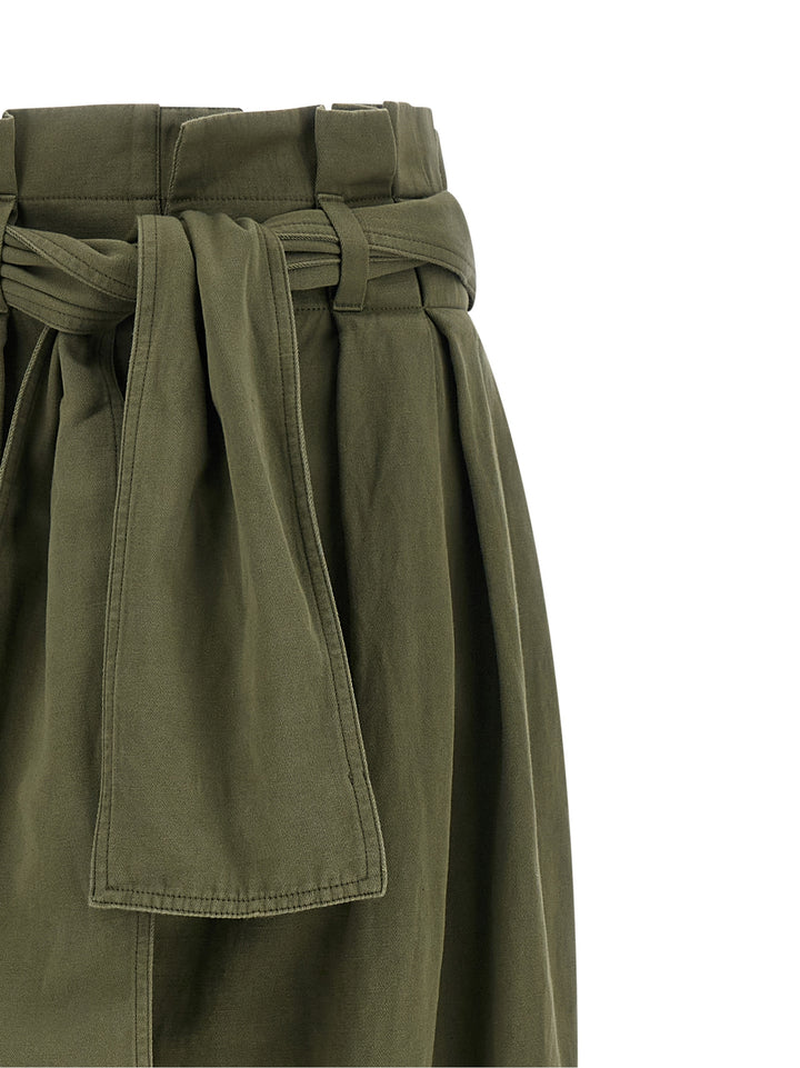 Balmain High Waist Pants - Green | e2729842aa7032c0cd5a4505c685b9ac3dcce530