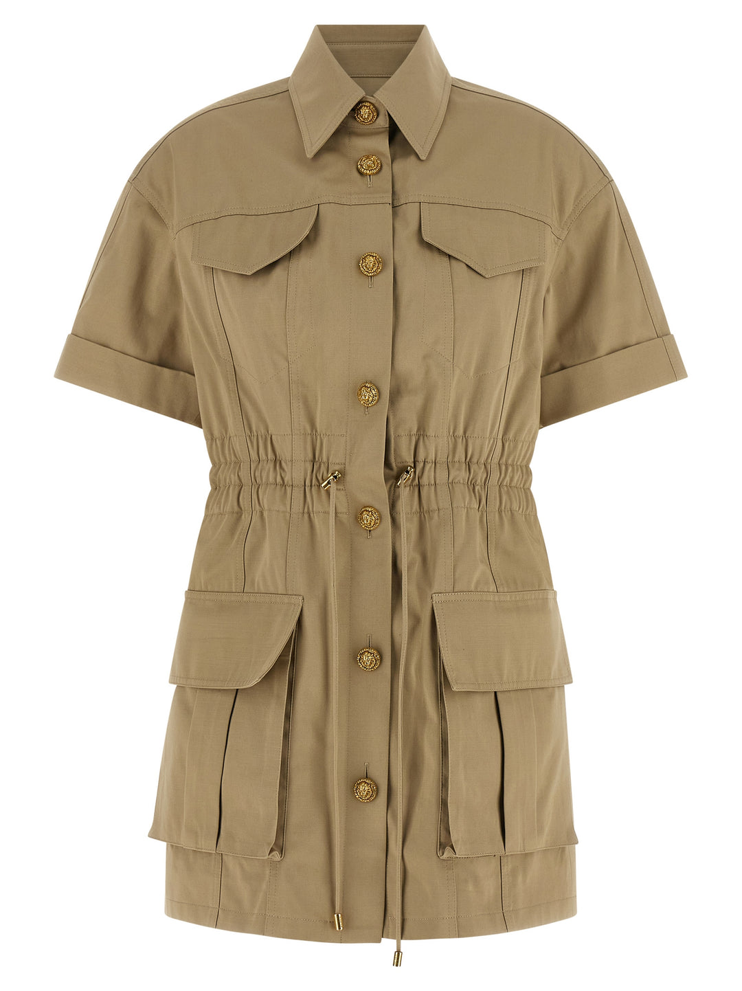 Balmain Saharan Dress Dresses - Green | 4657a895f9991633562f220e9af3e151bdd9449f