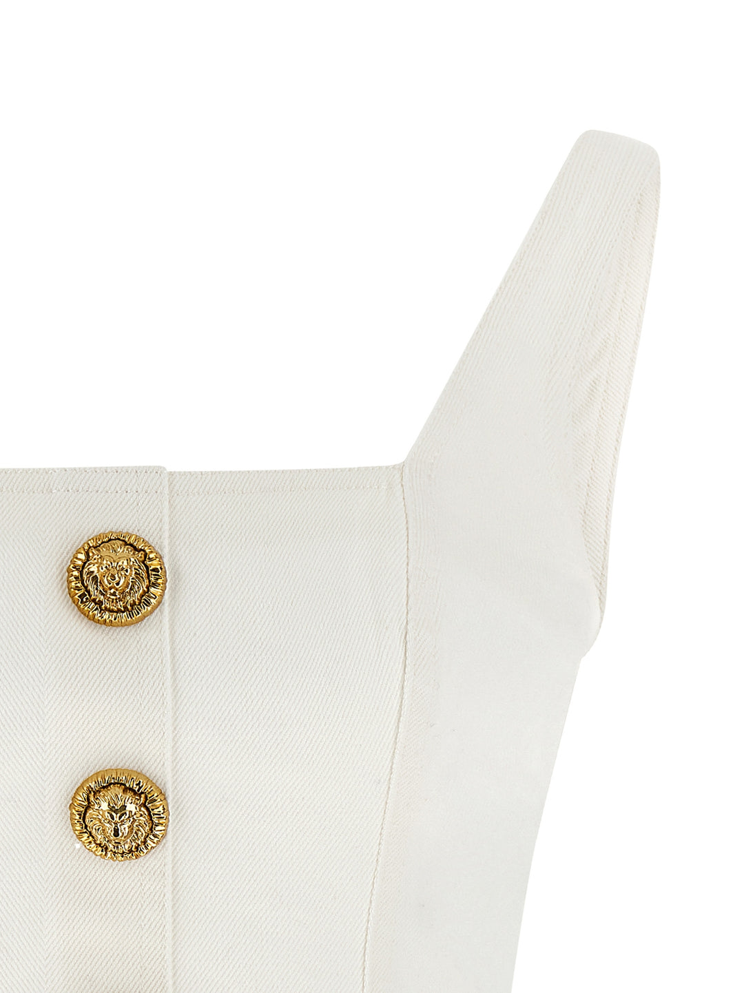 Balmain Button Top Tops - White | db1b82d4cf168a57427156d9317071db262a7ce3